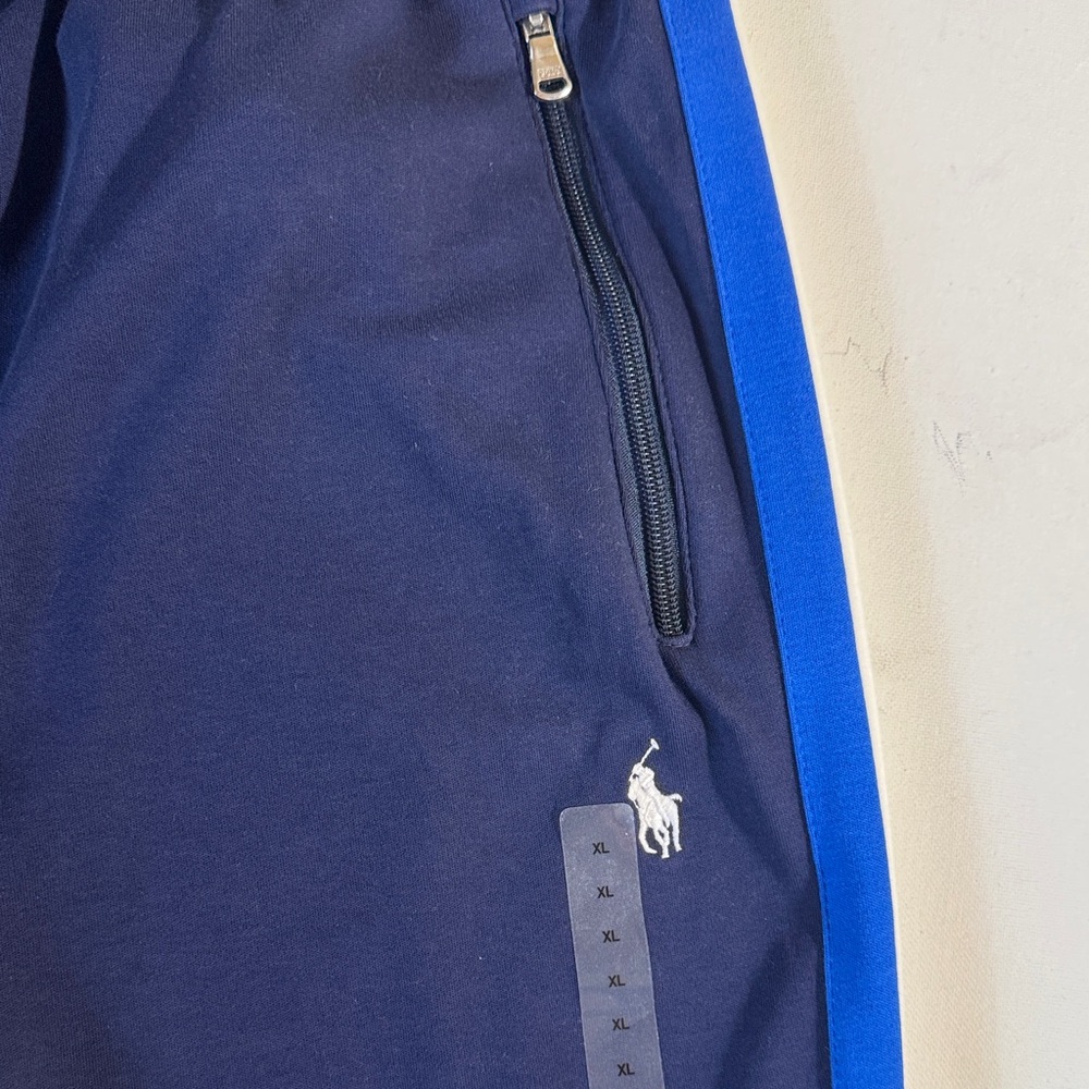 Polo by Ralph Lauren Navy Blue Track with Royal & White Stripes XL (NWT) - Picture 9 of 12